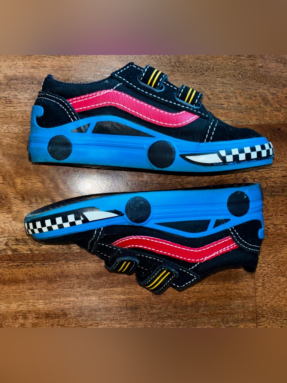 Vans- Toddler RaceCar Velcro Sneakers
